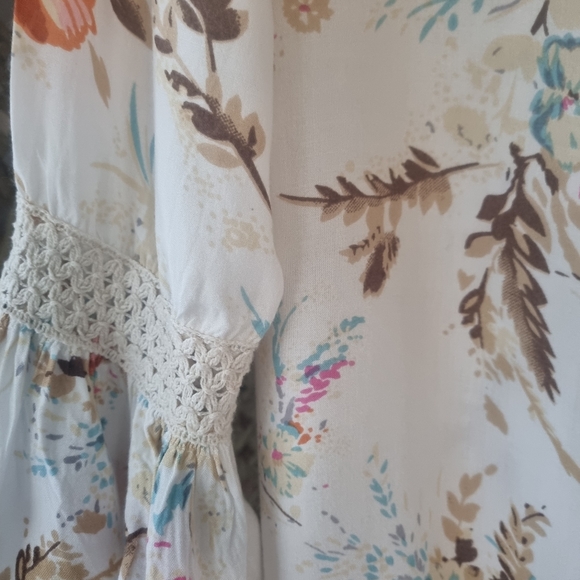 Holiday Long Sleeve Midi Dress Size Medium/Large - Picture 5 of 6